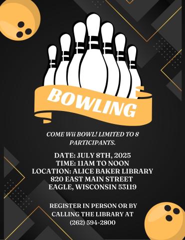 Wii Bowling, sign up