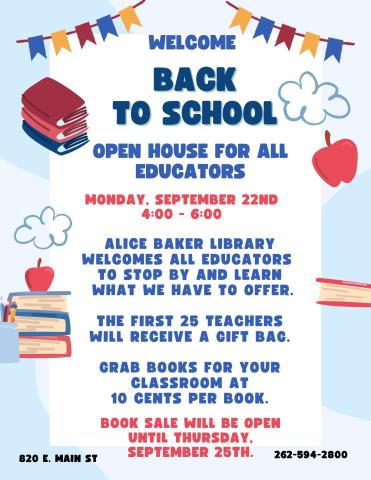 Back to School Open House