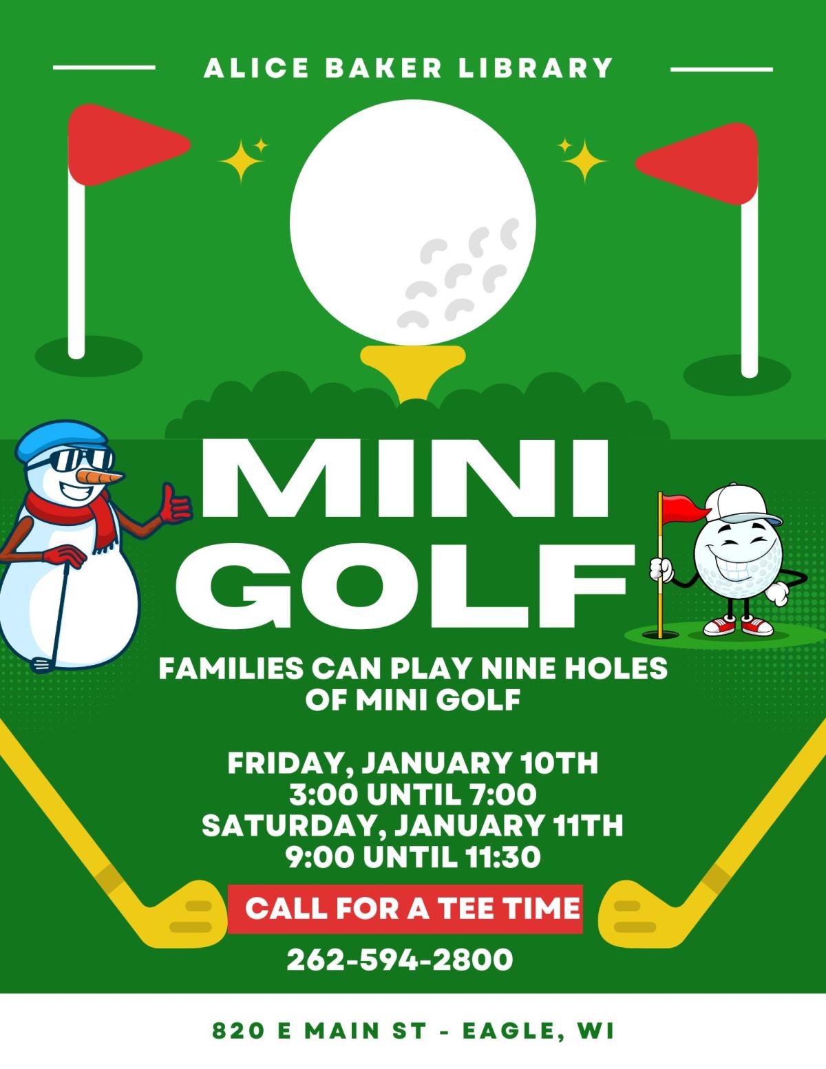 Nine Hole Mini Golf