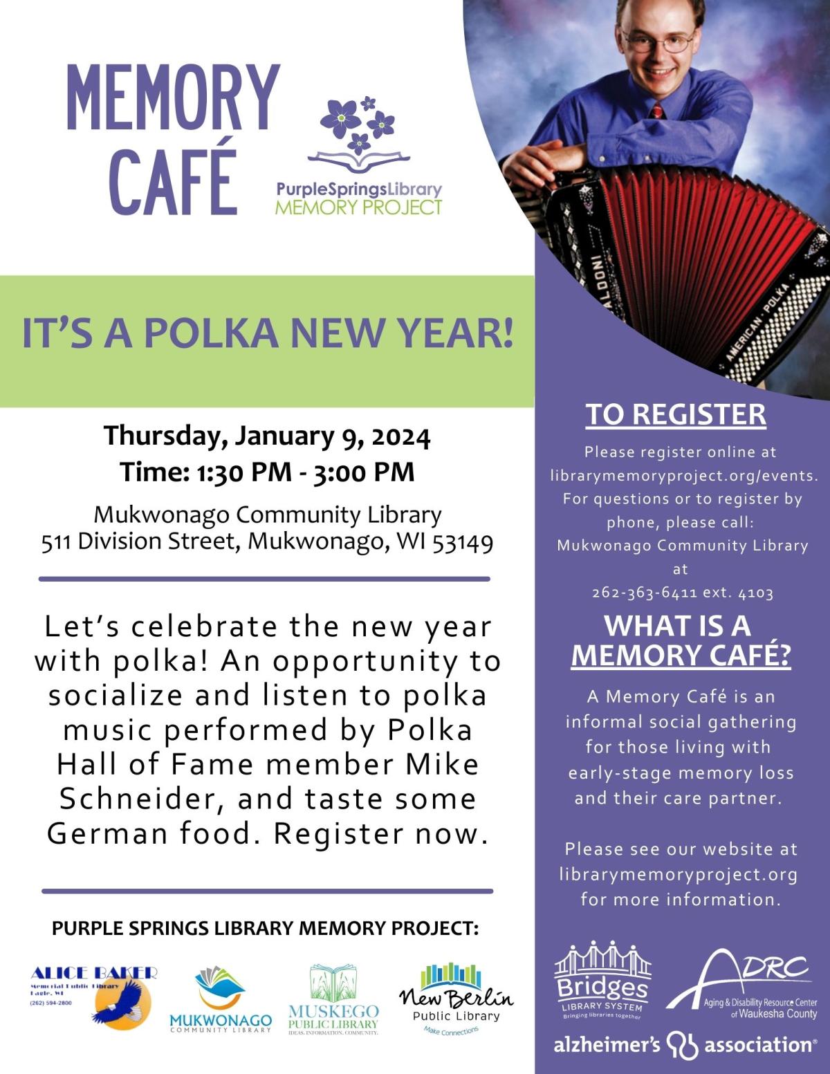 polka, music, Memory Café