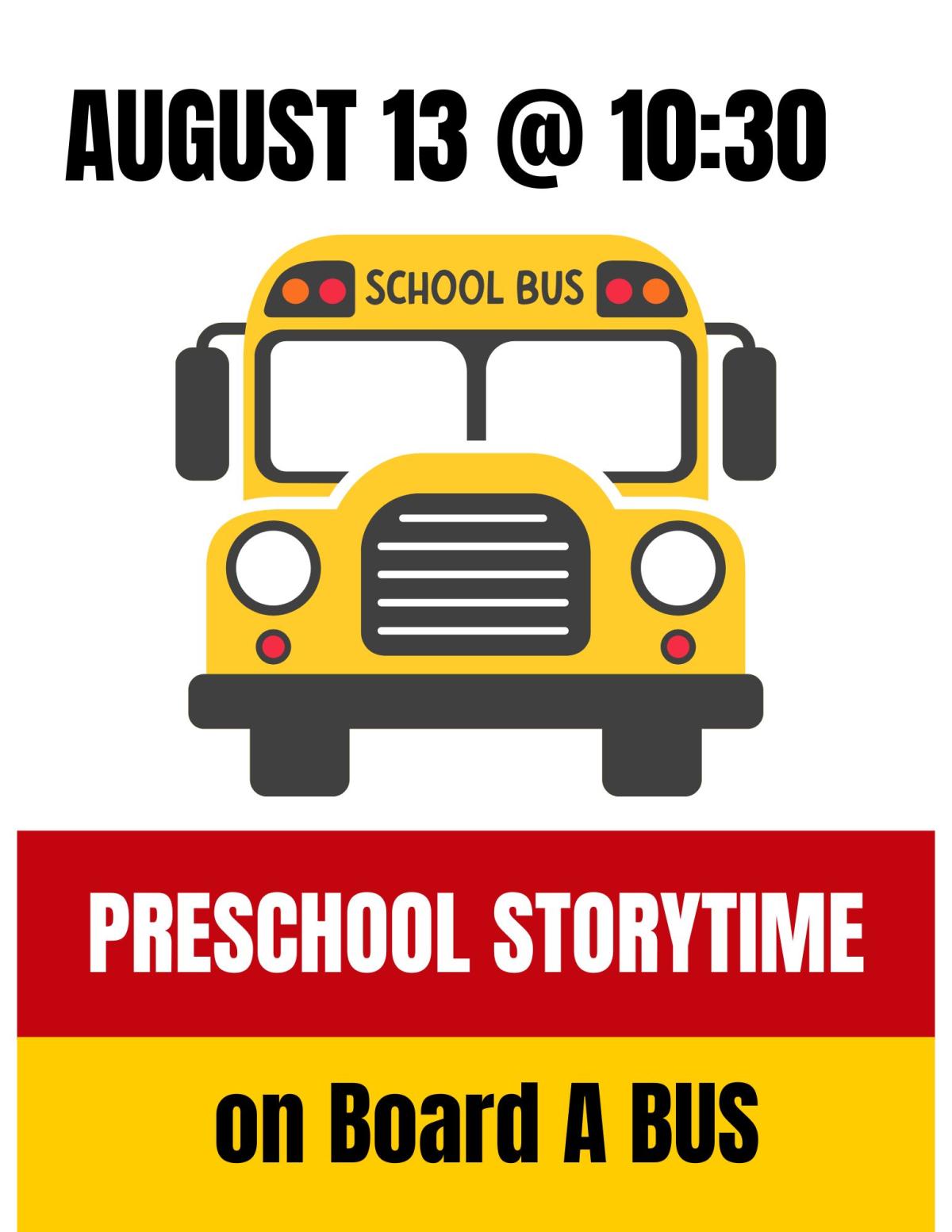 Preschool Storytime on a bus